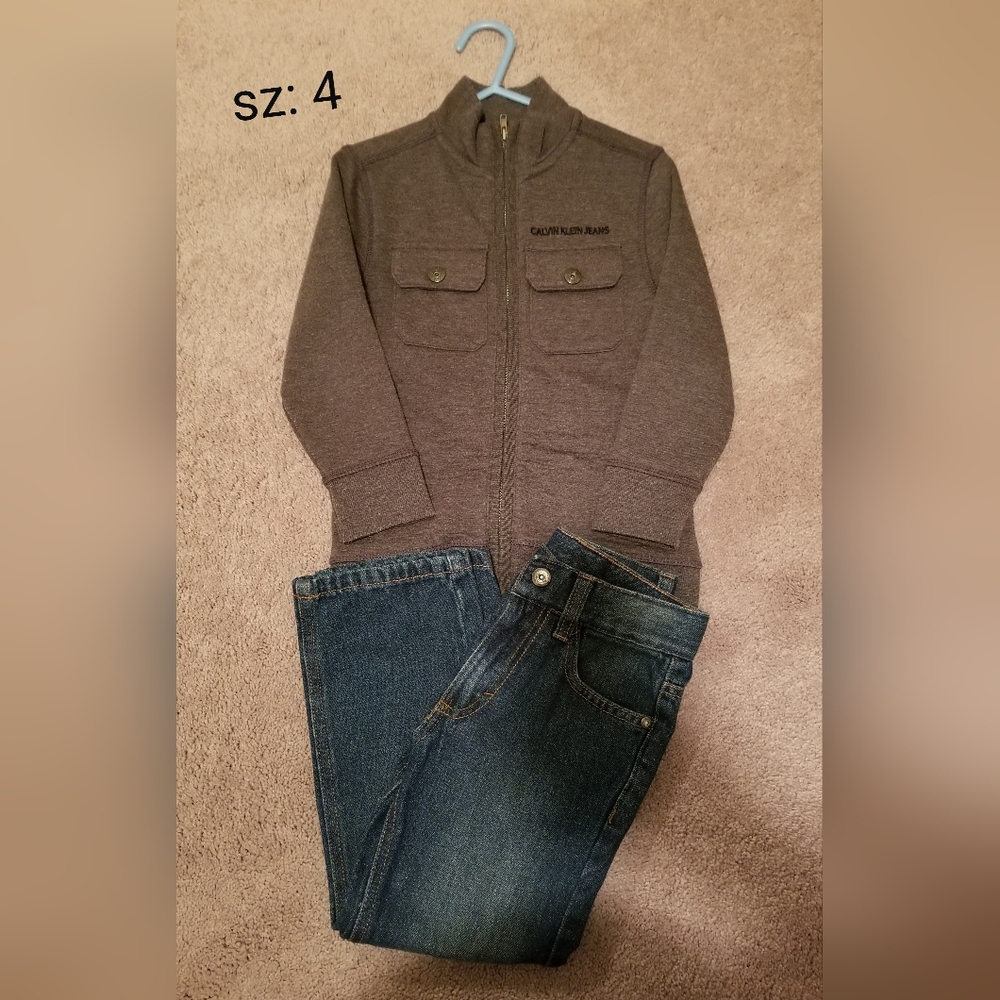 Calvin Klein Jeans Charcoal Jacket and Denim Pants